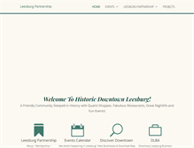 Tablet Screenshot of leesburgpartnership.com